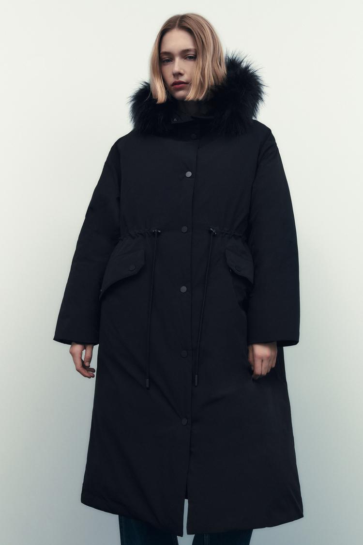 Hooded parka zara best sale